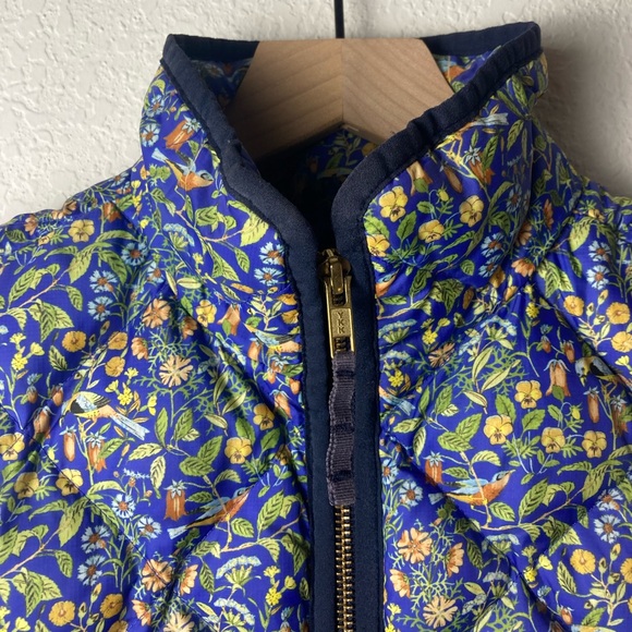 J. Crew X Liberty Fabric Excursion Quilted Down Blend Vest Catesby Floral Print - Picture 6 of 13